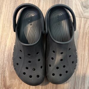 CROCS Black High Platform Clogs